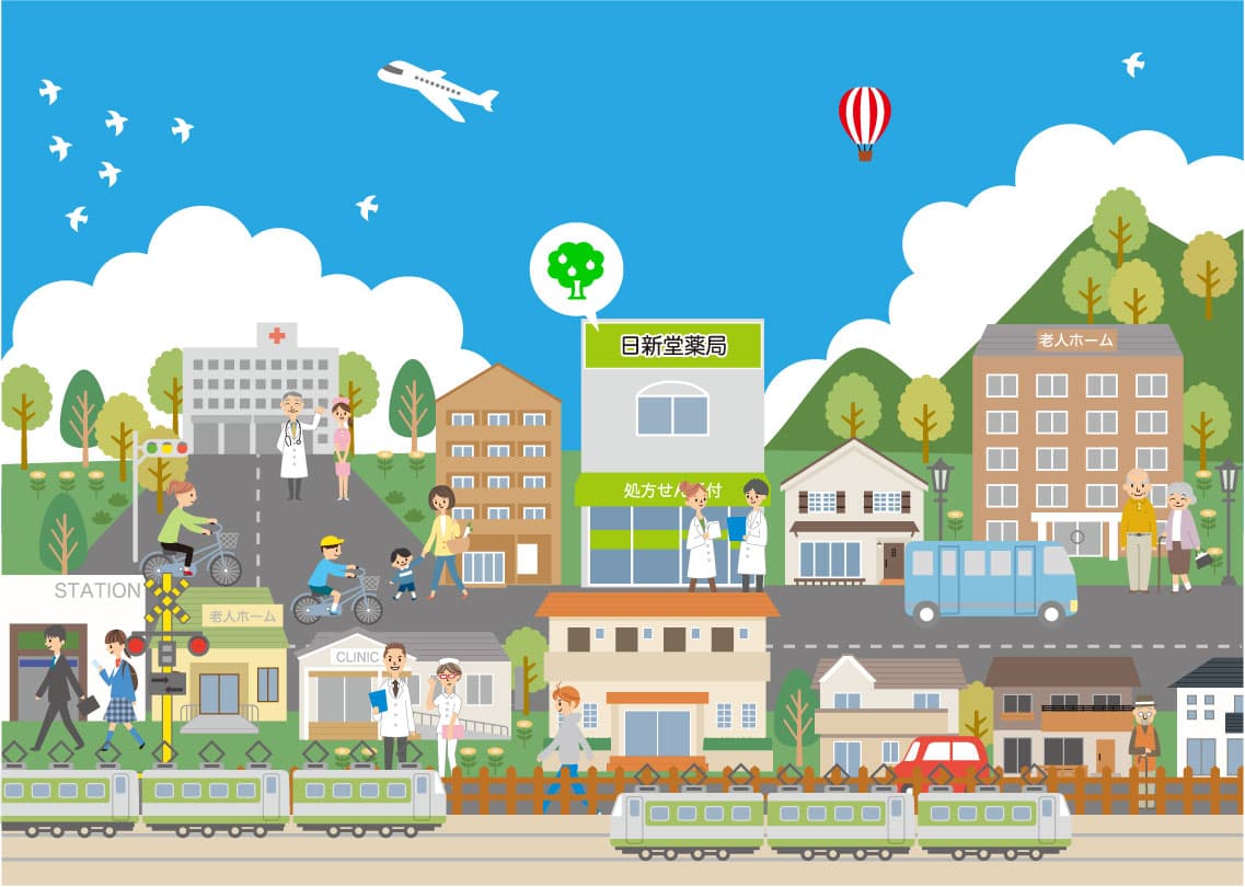 日新堂薬局のロゴ画像